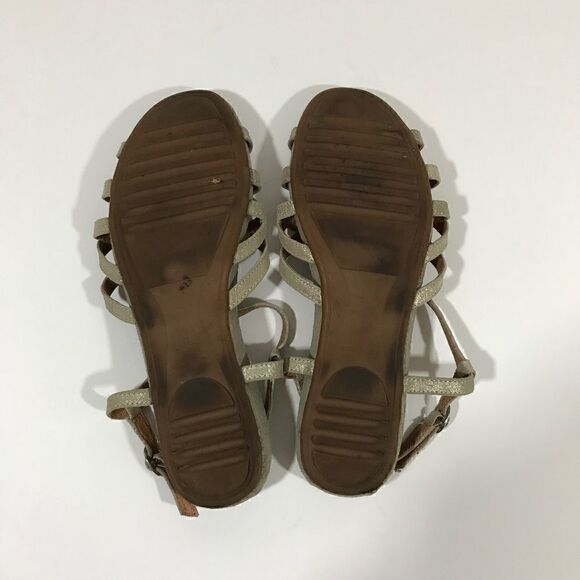 Miss Albright Anthropologie Silvery Sabella Sandal - Picture 4 of 4